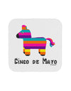 Colorful Pinata Design - Cinco de Mayo Coaster by TooLoud-Coasters-TooLoud-White-Davson Sales