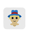 Cute Pixel Scarecrow Coaster-Coasters-TooLoud-White-Davson Sales