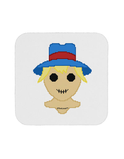 Cute Pixel Scarecrow Coaster-Coasters-TooLoud-White-Davson Sales