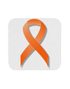 Leukemia Awareness Ribbon - Orange Coaster-Coasters-TooLoud-White-Davson Sales