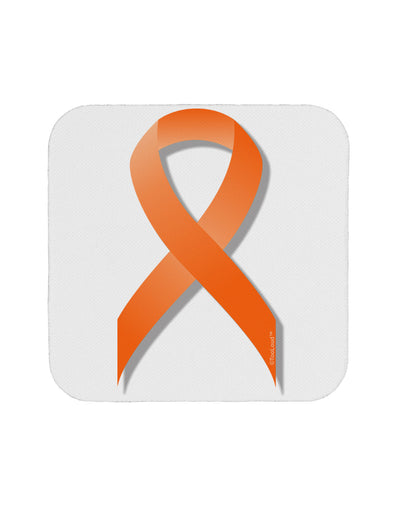 Leukemia Awareness Ribbon - Orange Coaster-Coasters-TooLoud-White-Davson Sales