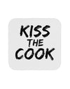 Kiss the Cook Grill Master 2 - Text Coaster by TooLoud-Coasters-TooLoud-White-Davson Sales