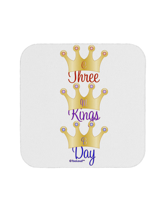 Three Kings Day - C M B Crowns Coaster by TooLoud-Coasters-TooLoud-White-Davson Sales