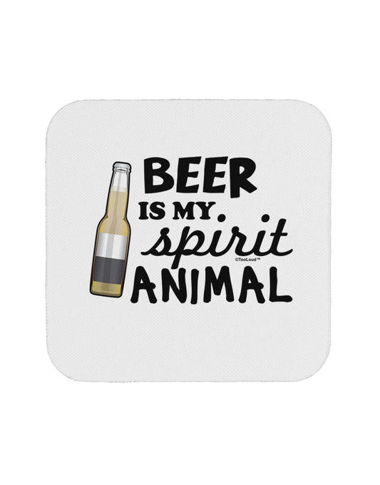Beer Is My Spirit Animal Coaster-Coasters-TooLoud-1-Davson Sales