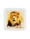 Lion Watercolor 4 Coaster-Coasters-TooLoud-White-Davson Sales