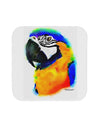 Brightly Colored Parrot Watercolor Coaster-Coasters-TooLoud-White-Davson Sales