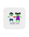 Zombie Love Couple Halloween Coaster-Coasters-TooLoud-White-Davson Sales