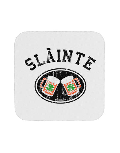 Slainte - St. Patrick's Day Irish Cheers Coaster by TooLoud-Coasters-TooLoud-White-Davson Sales