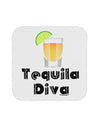 Tequila Diva - Cinco de Mayo Design Coaster by TooLoud-Coasters-TooLoud-White-Davson Sales