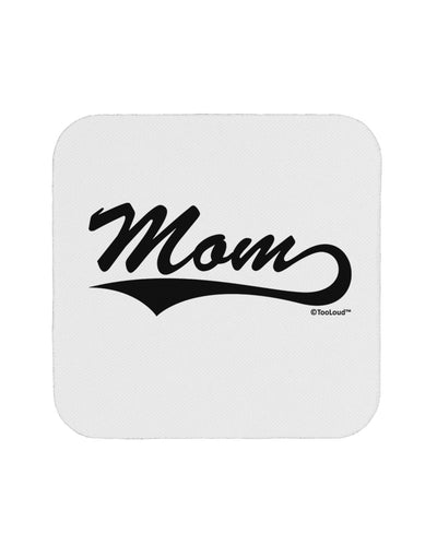 Mom - Sports Tail Script Coaster by TooLoud-Coasters-TooLoud-White-Davson Sales