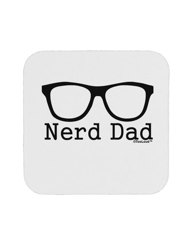 Nerd Dad - Glasses Coaster by TooLoud-Coasters-TooLoud-White-Davson Sales