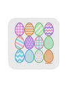 Cute Faux Applique Easter Eggs Coaster-Coasters-TooLoud-1-Davson Sales