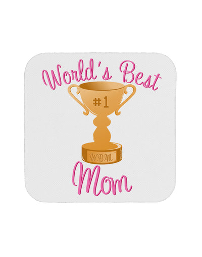 World's Best Mom - Number One Trophy Coaster by TooLoud-Coasters-TooLoud-White-Davson Sales