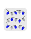 Hanukkah Lights Blue and Silver Coaster-Coasters-TooLoud-White-Davson Sales