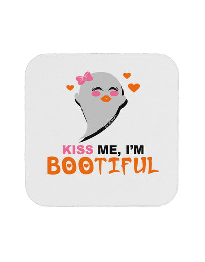 Kiss Me BOOtiful Ghost Orange Coaster-Coasters-TooLoud-White-Davson Sales