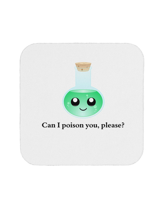 Don't Make Me Poison You Coaster-Coasters-TooLoud-White-Davson Sales