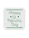 Happy St Patricks Day Clovers Coaster-Coasters-TooLoud-1-Davson Sales