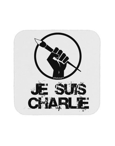 Je Suis Charlie Coaster-Coasters-TooLoud-White-Davson Sales