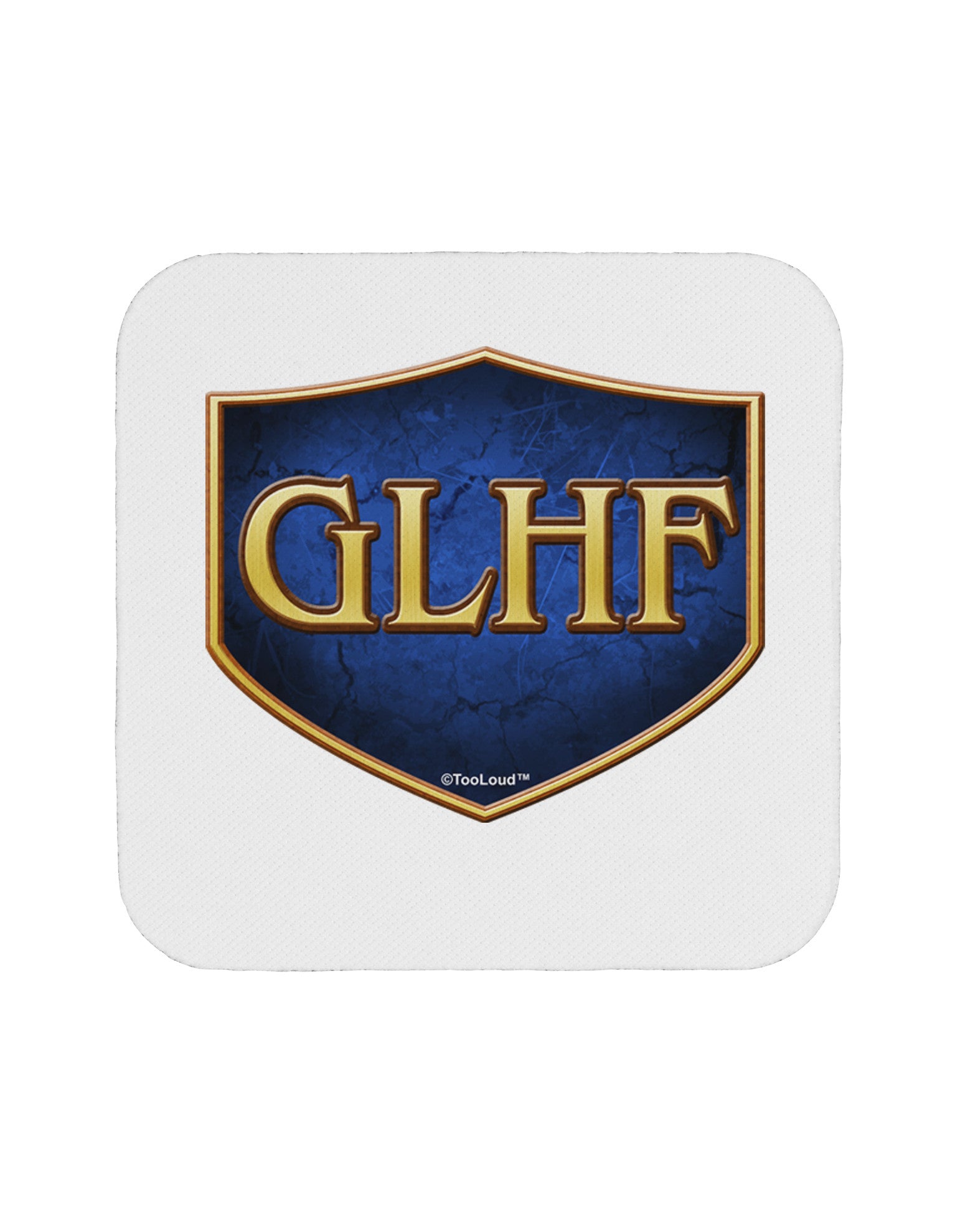 GLHF - Good Luck Have Fun Coaster by TooLoud-Coasters-TooLoud-White-Davson Sales