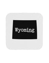 Wyoming - United States Shape Coaster-Coasters-TooLoud-White-Davson Sales