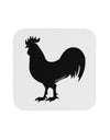 Rooster Silhouette Design Coaster-Coasters-TooLoud-White-Davson Sales