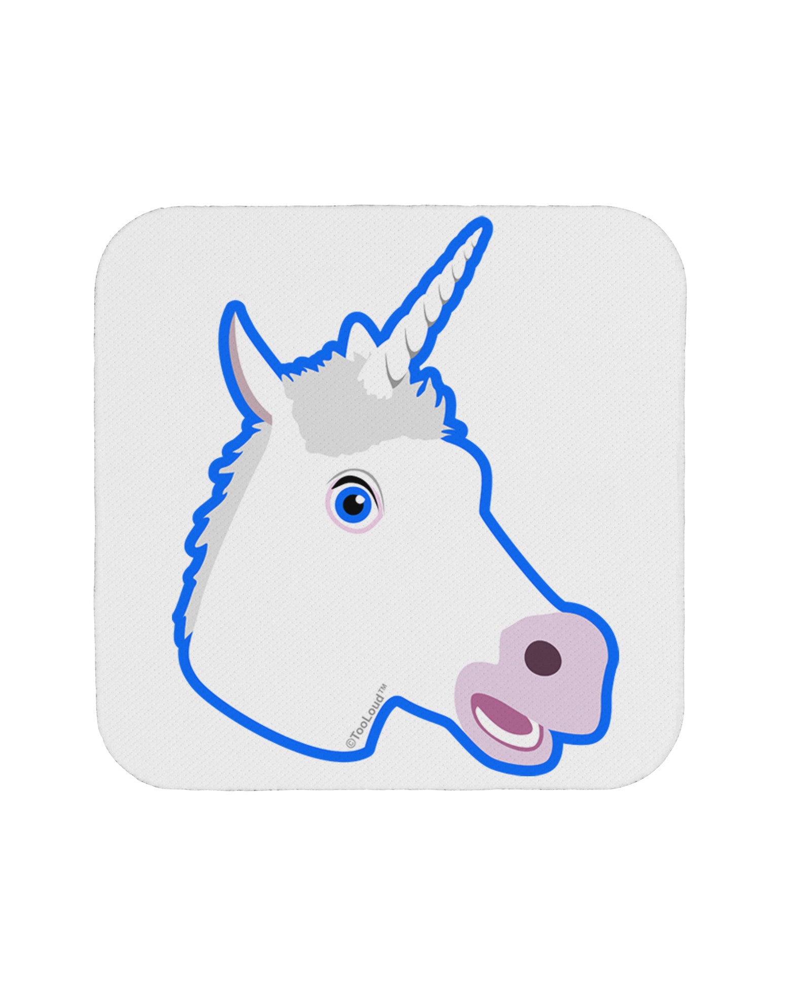 Fanciful Unicorn Coaster-Coasters-TooLoud-White-Davson Sales
