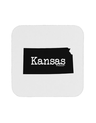 Kansas - United States Shape Coaster-Coasters-TooLoud-White-Davson Sales