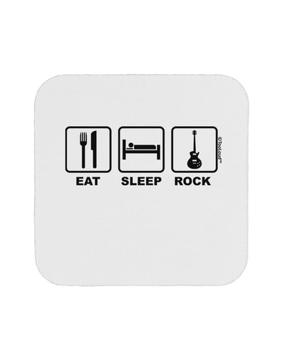 Eat Sleep Rock Design Coaster by TooLoud-Coasters-TooLoud-White-Davson Sales