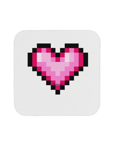 Pixel Heart Design B - Valentine's Day Coaster by TooLoud-Coasters-TooLoud-White-Davson Sales