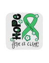 Hope for a Cure - Light Green Ribbon Celiac Disease - Flowers Coaster-Coasters-TooLoud-White-Davson Sales