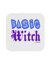 Basic Witch Color Blue Coaster-Coasters-TooLoud-White-Davson Sales