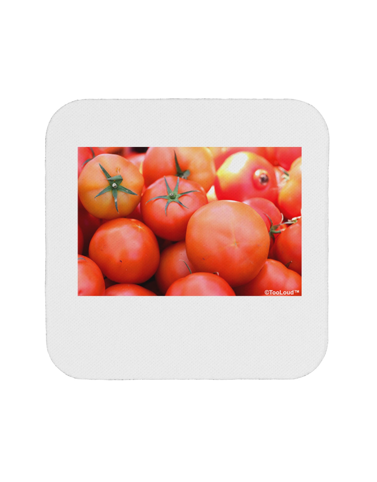 Buy Local Produce Tomatoes Coaster-Coasters-TooLoud-White-Davson Sales