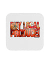 Buy Local Produce Tomatoes Text Coaster-Coasters-TooLoud-White-Davson Sales