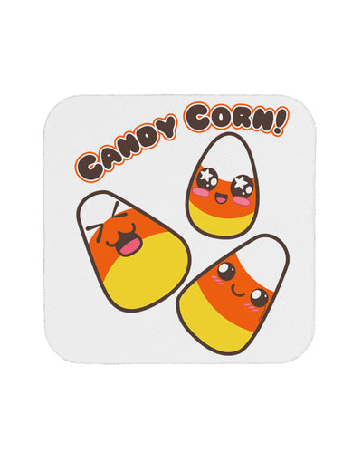 Cute Kawaii Candy Corn Halloween Coaster-Coasters-TooLoud-White-Davson Sales