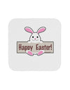 Cute Bunny - Happy Easter Coaster by TooLoud-Coasters-TooLoud-White-Davson Sales