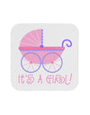 It's a Girl - Baby Carriage Coaster-Coasters-TooLoud-White-Davson Sales