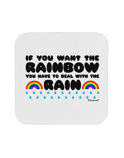 If You Want The Rainbow Quote Coaster by TooLoud-Coasters-TooLoud-White-Davson Sales