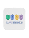 Happy Hanukkah Dreidels Coaster-Coasters-TooLoud-White-Davson Sales