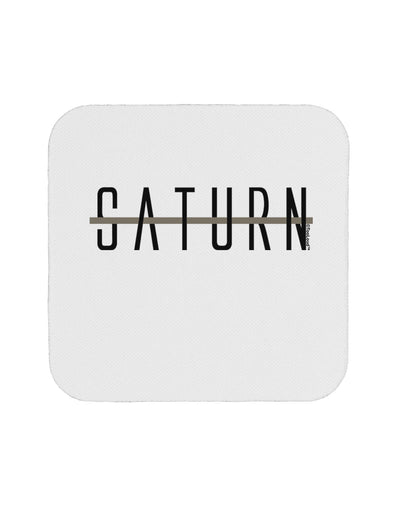 Planet Saturn Text Only Coaster by TooLoud-Coasters-TooLoud-1-Davson Sales