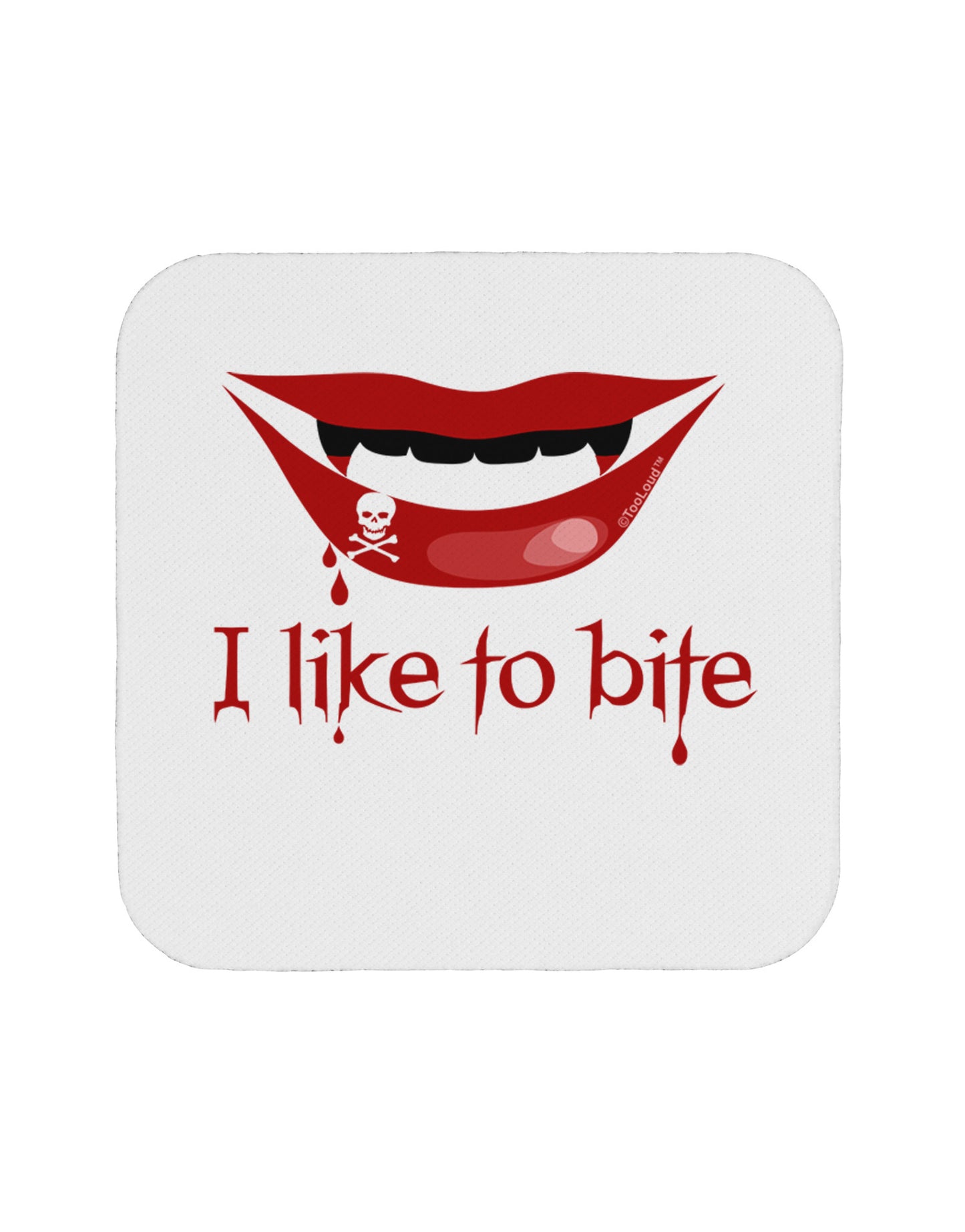Like to Bite Coaster-Coasters-TooLoud-White-Davson Sales