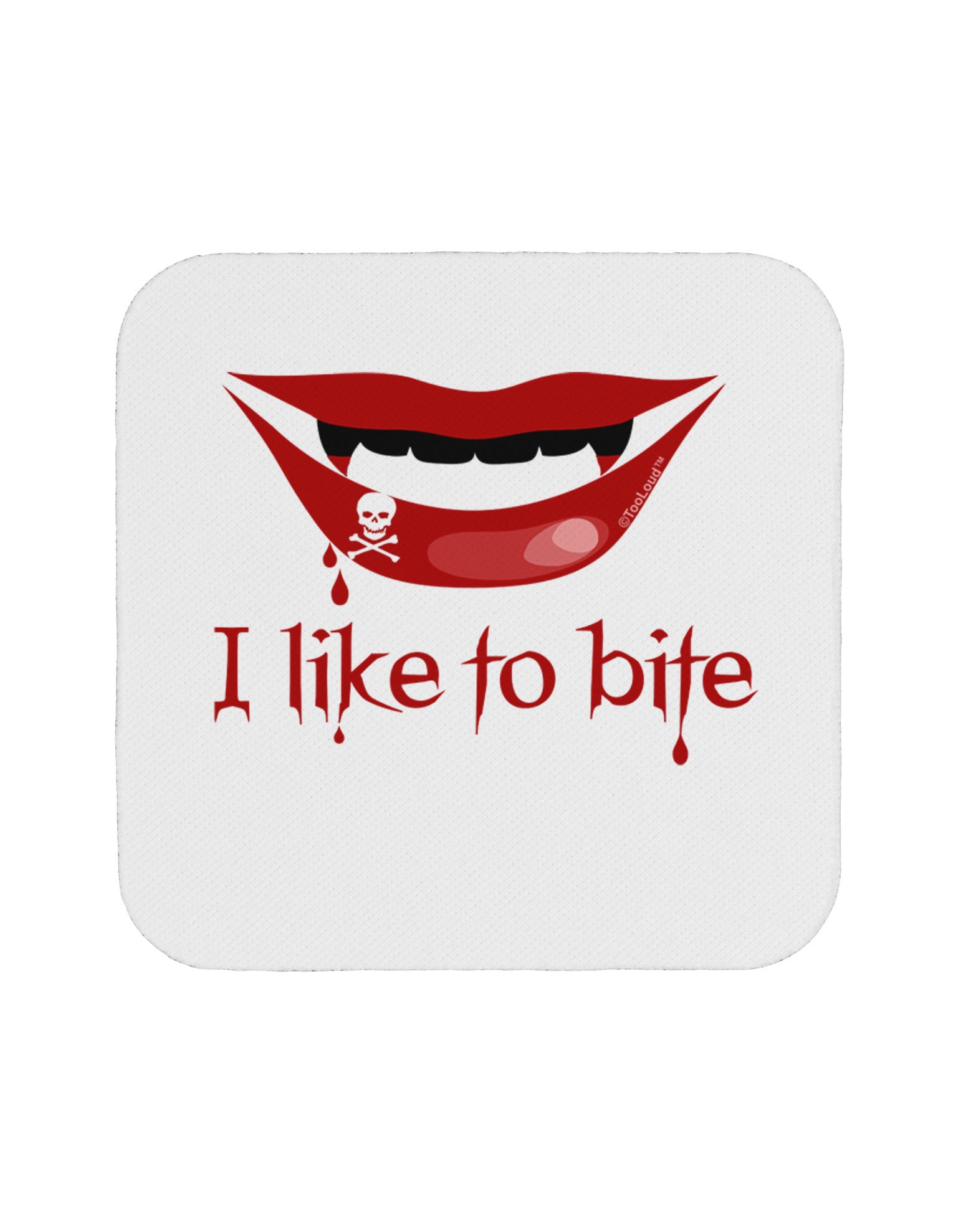 Like to Bite Coaster-Coasters-TooLoud-White-Davson Sales