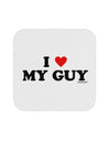 I Heart My Guy Coaster by TooLoud-Coasters-TooLoud-White-Davson Sales