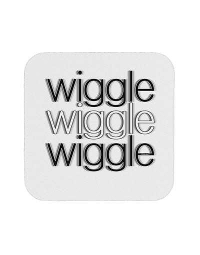 Wiggle Wiggle Wiggle - Text Coaster-Coasters-TooLoud-White-Davson Sales