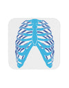 Human Blue Skeleton Bones Ribcage Coaster-Coasters-TooLoud-White-Davson Sales