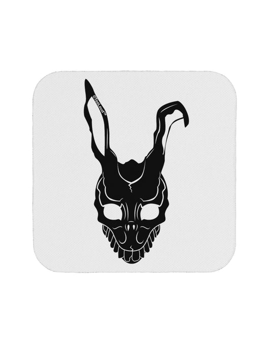 Scary Bunny Face Black Coaster-Coasters-TooLoud-White-Davson Sales