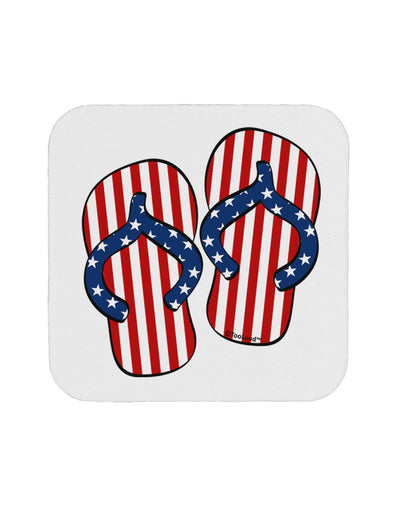 Stars and Stripes Flip Flops Coaster-Coasters-TooLoud-White-Davson Sales