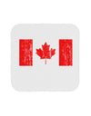 Distressed Canadian Flag Maple Leaf Coaster-Coasters-TooLoud-White-Davson Sales