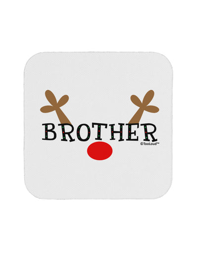 Matching Family Christmas Design - Reindeer - Brother Coaster by TooLoud-Coasters-TooLoud-White-Davson Sales