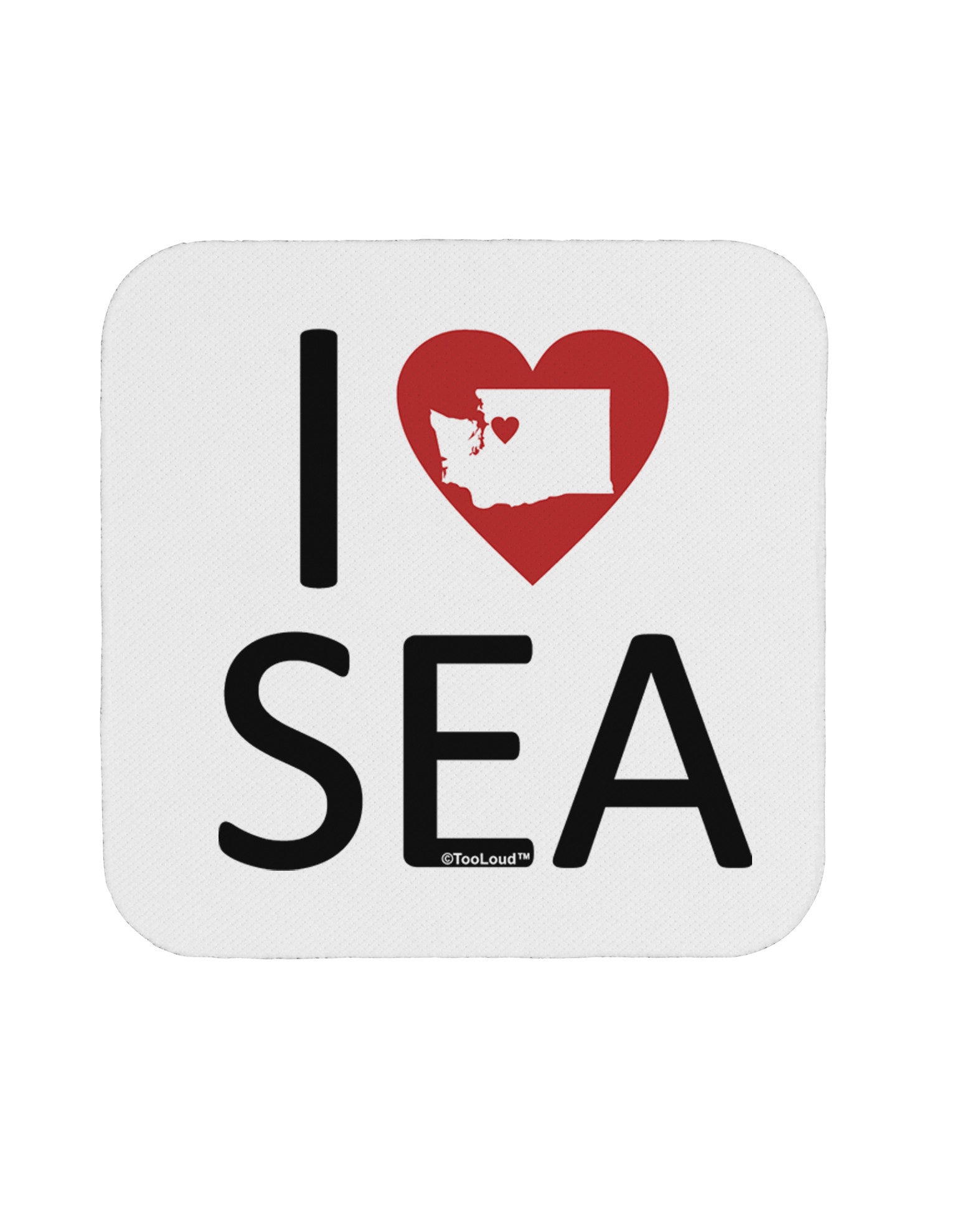 I Heart Seattle Coaster-Coasters-TooLoud-1-Davson Sales