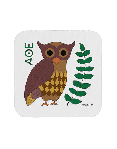 Owl of Athena Coaster by TooLoud-Coasters-TooLoud-White-Davson Sales